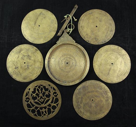 A Qajar astrolabe, circa 1900, 6in. diameter